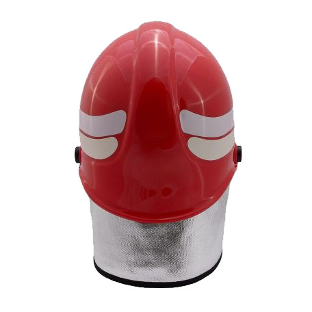 08132024-21 کلاه ایمنی آتش نشانی پاپ فایر رنگ قرمز دسته - Image 3