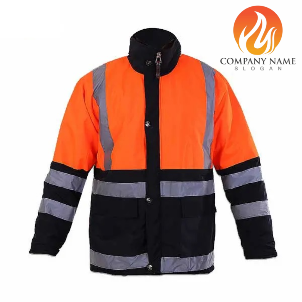 46541561 (1) کاپشن عملیات راهداری دورنگ نارنجی مشکی - Image 1