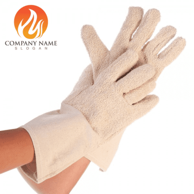 دستکش ایمنی ضد حرارت حوله ای بلند