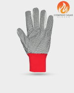 دستکش کتان خالدار, دستکش ایمنی پاکستانی و ایرانی با مچ کش بافت - Image 3