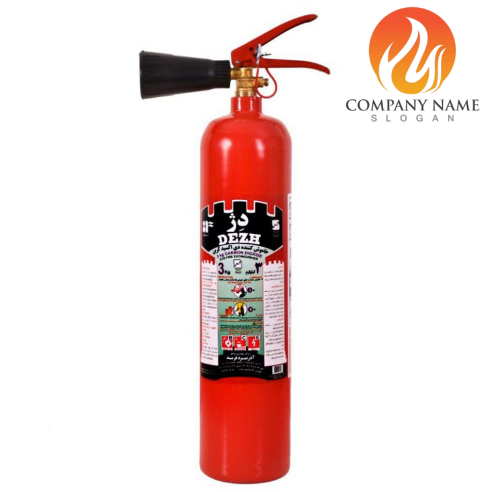 کپ1 کپسول آتش نشانی Co2 سه کیلویی دژ - Image 1