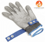 دستکش ایمنی قصابی با دستکش زیرین طرح زنجیری - Image 3