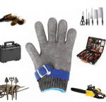 دستکش ایمنی قصابی با دستکش زیرین طرح زنجیری - Image 4