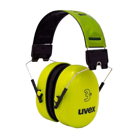 گوشی ایمنی UVEX ۳V رنگ سبز